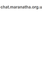 Mobile Screenshot of chat.maranatha.org.ua